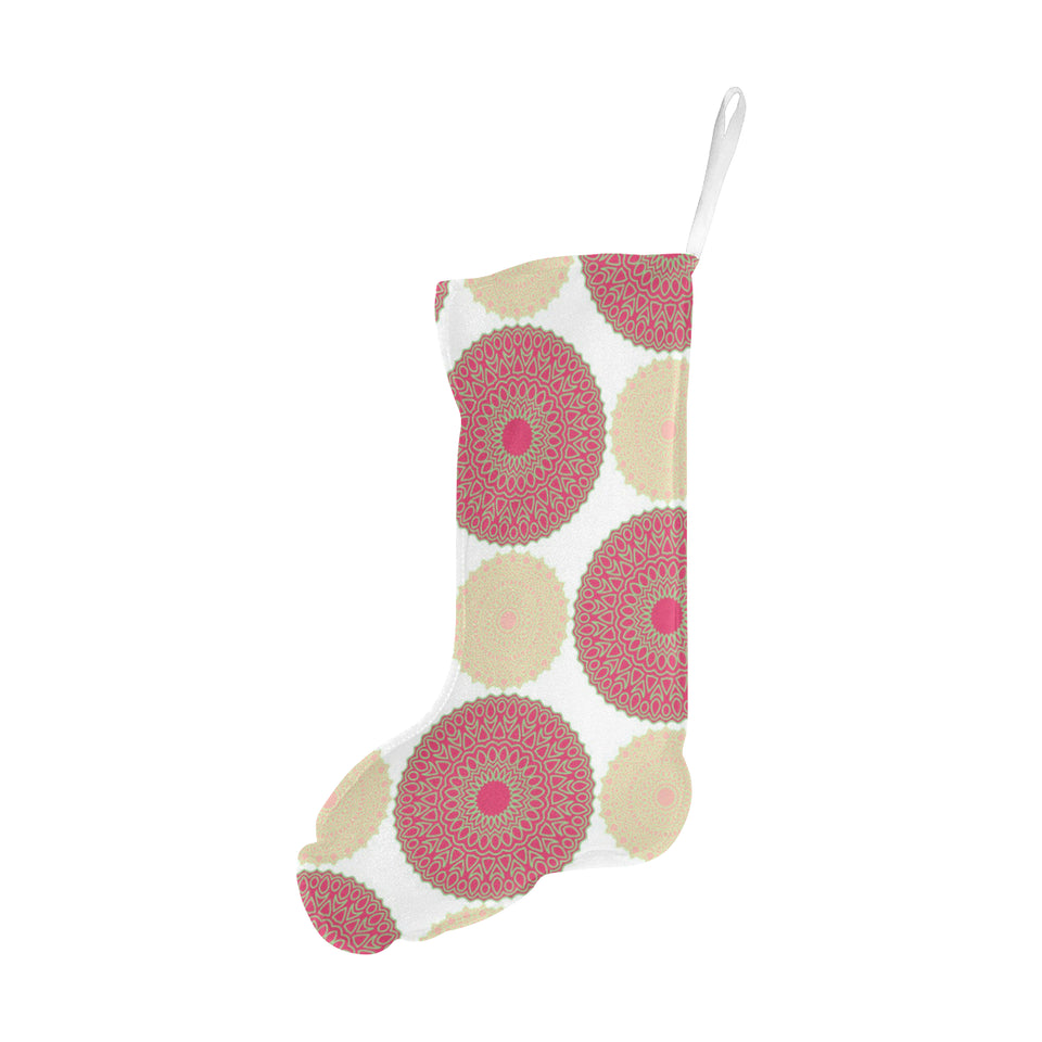 Circle indian pattern Christmas Stocking