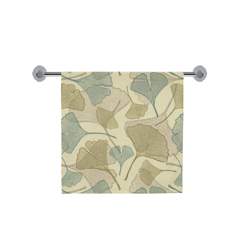 Ginkgo leaves design pattern Bath Towel