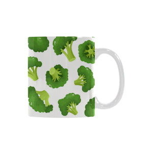 Cute broccoli pattern Classical White Mug (Fulfilled In US)