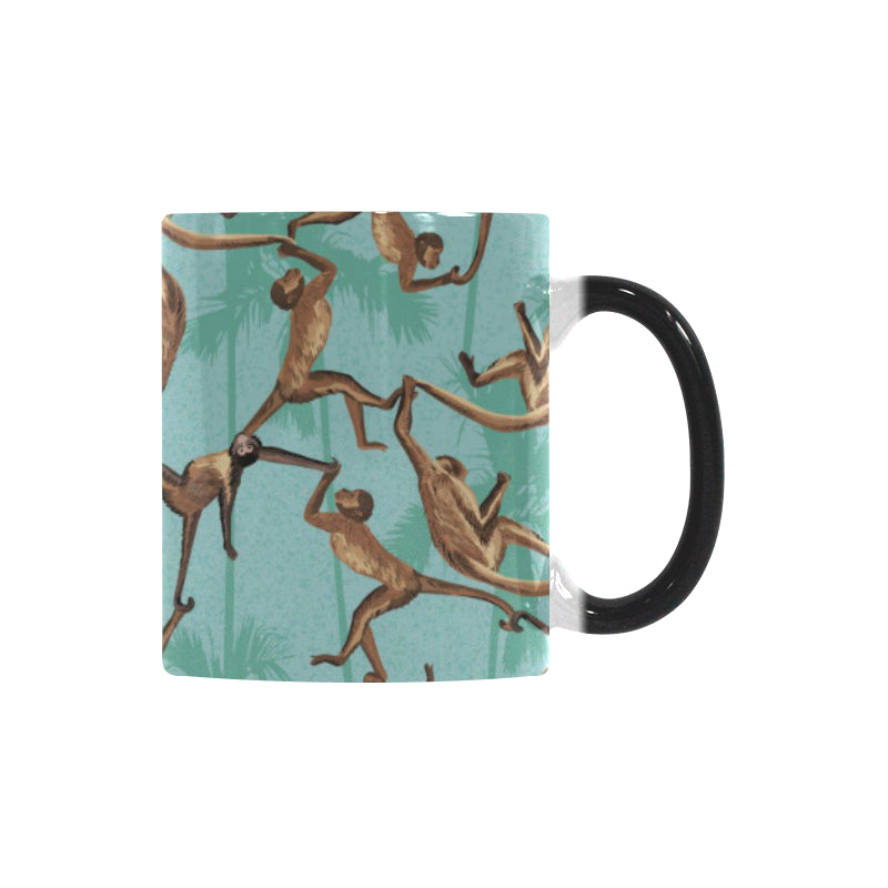 Monkey Palm tree background Morphing Mug Heat Changing Mug