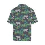 white bengal tigers tropical plant Men's All Over Print Hawaiian Shirt