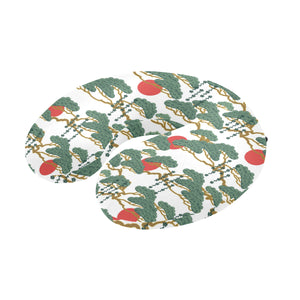 Bonsai red sun japanese pattern U-Shaped Travel Neck Pillow