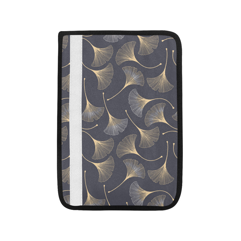Gold ginkgo leaves Car Seat Belt Cover
