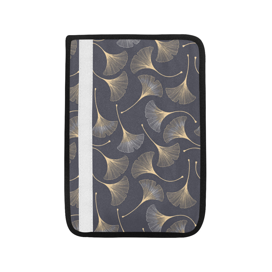 Gold ginkgo leaves Car Seat Belt Cover