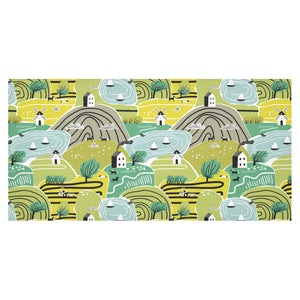 Hand drawn windmill pattern Tablecloth