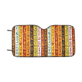 Egypt Hieroglyphics Pattern Print Design 01 Car Sun Shade