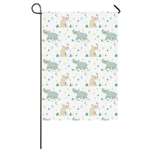 Cute Rhino pattern House Flag Garden Flag