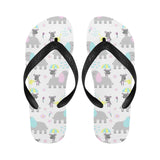 Cute elephant mouse pattern Unisex Flip Flops