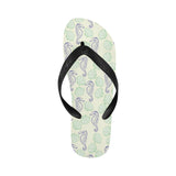 Seahorse shell pattern Unisex Flip Flops