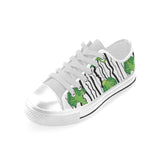 Cool Broccoli pattern Men's Low Top Shoes White