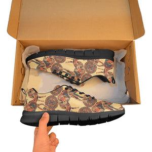 Camel polynesian tribal design pattern Men's Sneaker Shoes