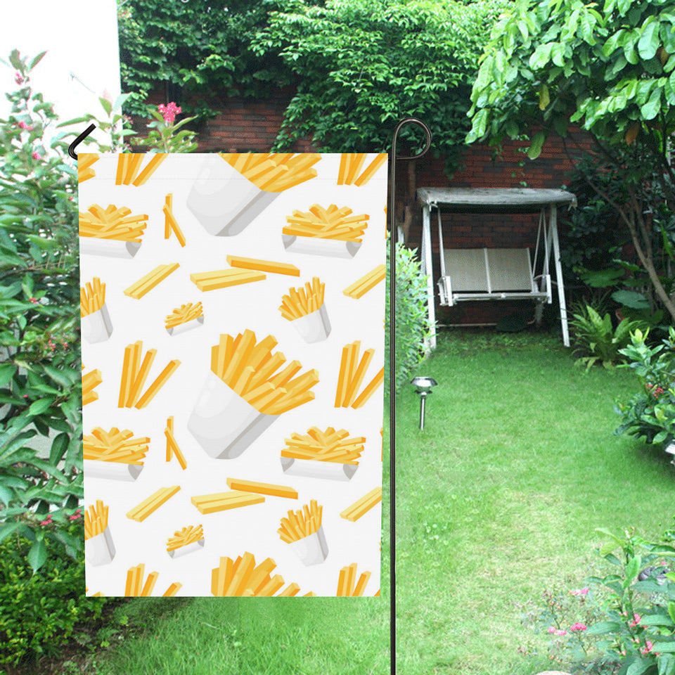 French fries white paper box pattern House Flag Garden Flag