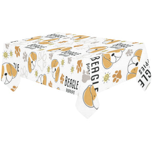 Cute beagle dog pattern background Tablecloth