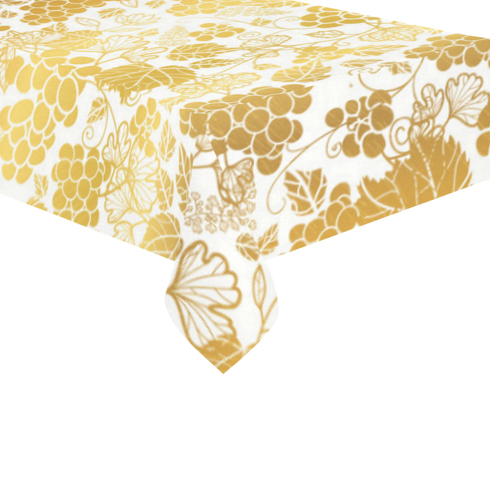 Gold grape pattern Tablecloth
