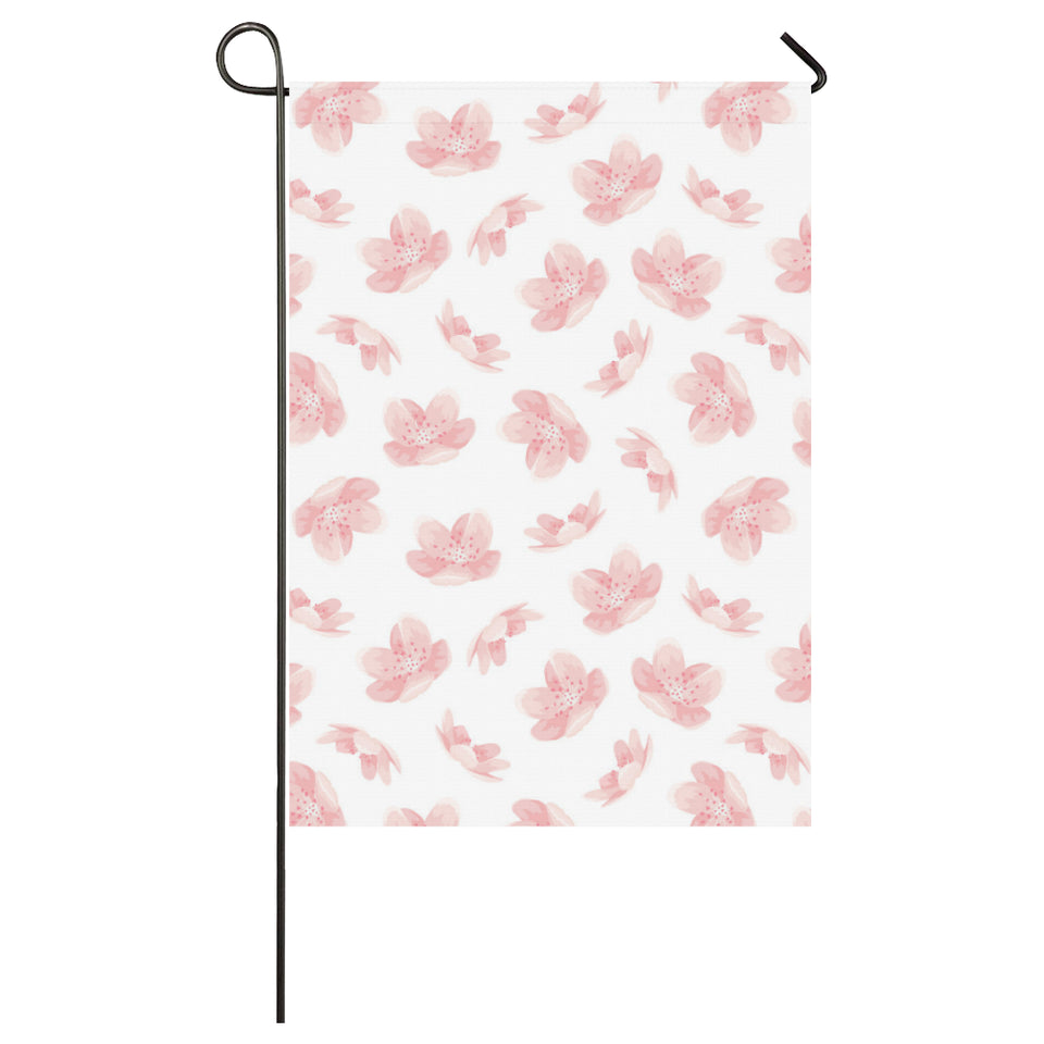 Pink sakura cherry blossom pattern House Flag Garden Flag