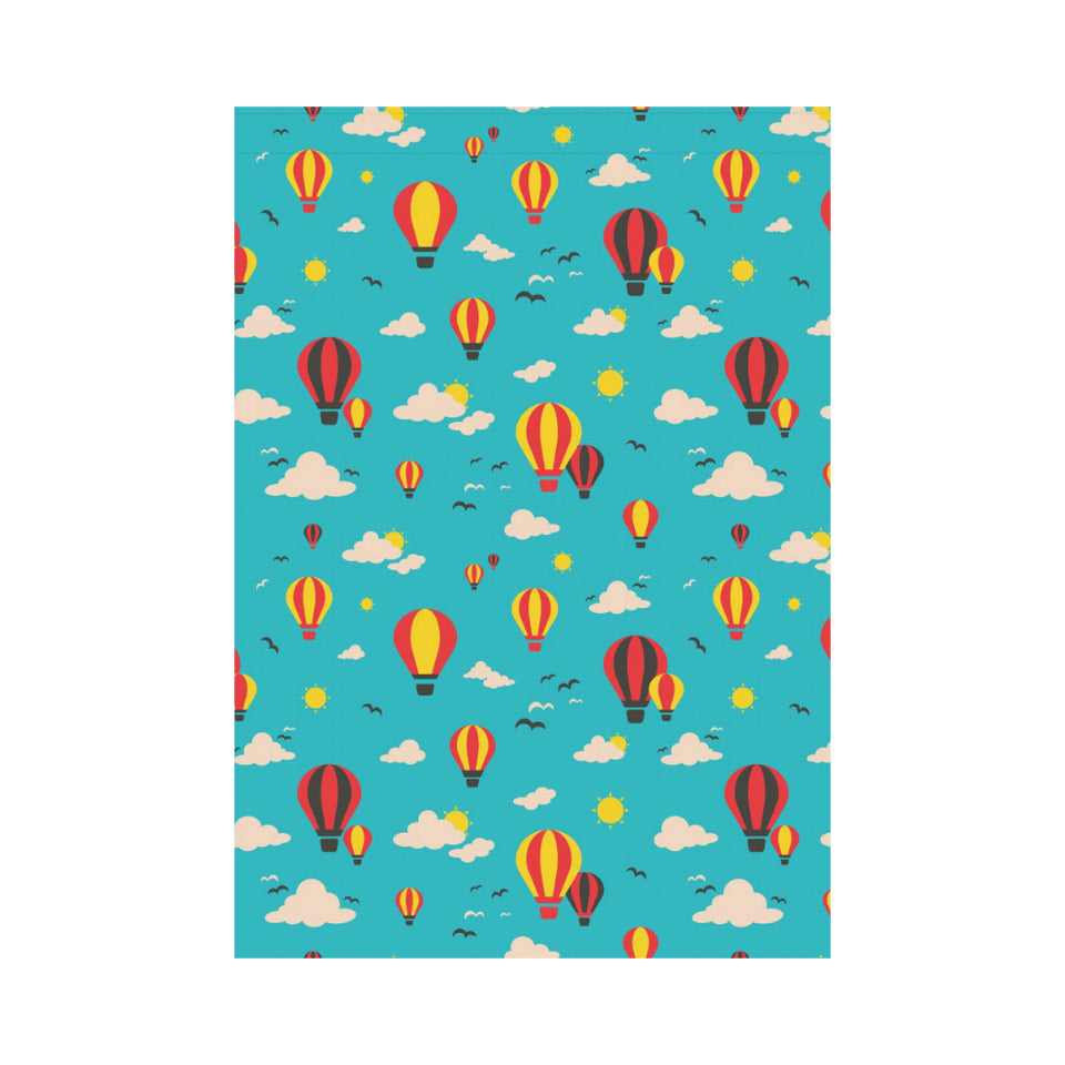 Hot Air Balloon Sky Pattern House Flag Garden Flag