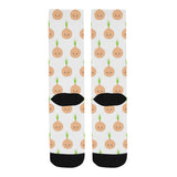 cute onions smiling faces Crew Socks