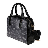 sushi pattern black background Shoulder Handbag
