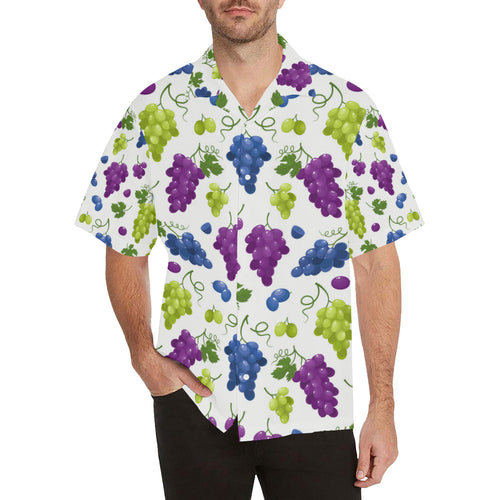 Grape pattern Men's All Over Print Hawaiian Shirt