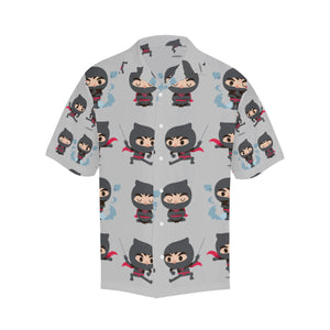 Cute ninja pattern Men's All Over Print Hawaiian Shirt