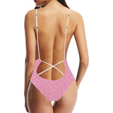 Sweet candy pink background Women's One-Piece Swimsuit