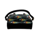 Bowling balls flame pattern Shoulder Handbag