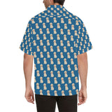 Golden Retriever Pattern Print Design 03 Men's All Over Print Hawaiian Shirt (Model T58)