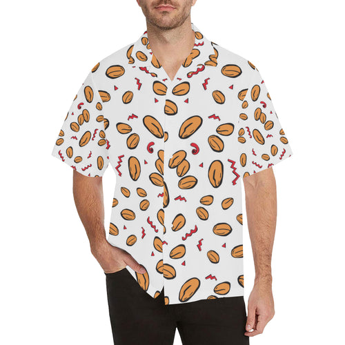 peanuts pattern background Men's All Over Print Hawaiian Shirt