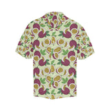 Paassion fruit pattern Men's All Over Print Hawaiian Shirt