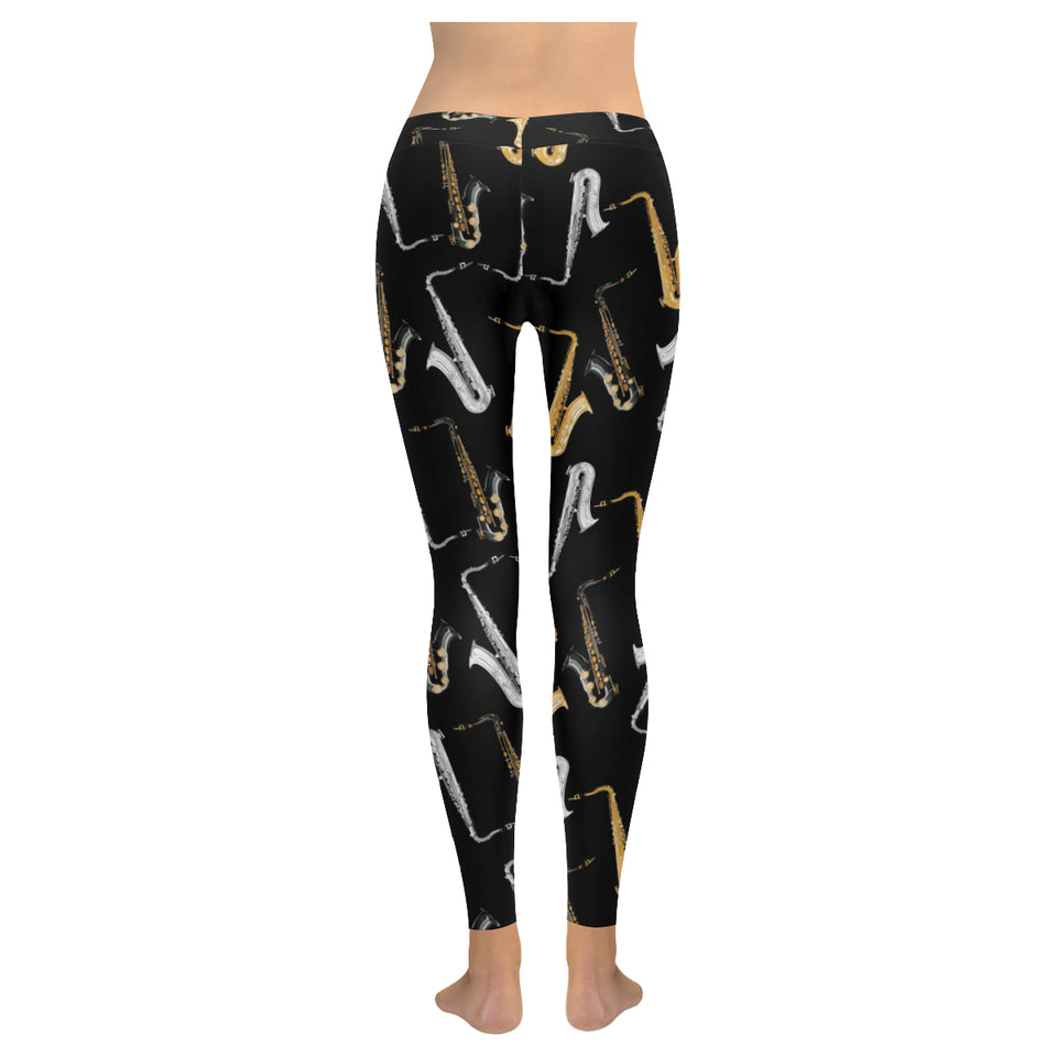 saxophone design pattern Women's Legging Fulfilled In US