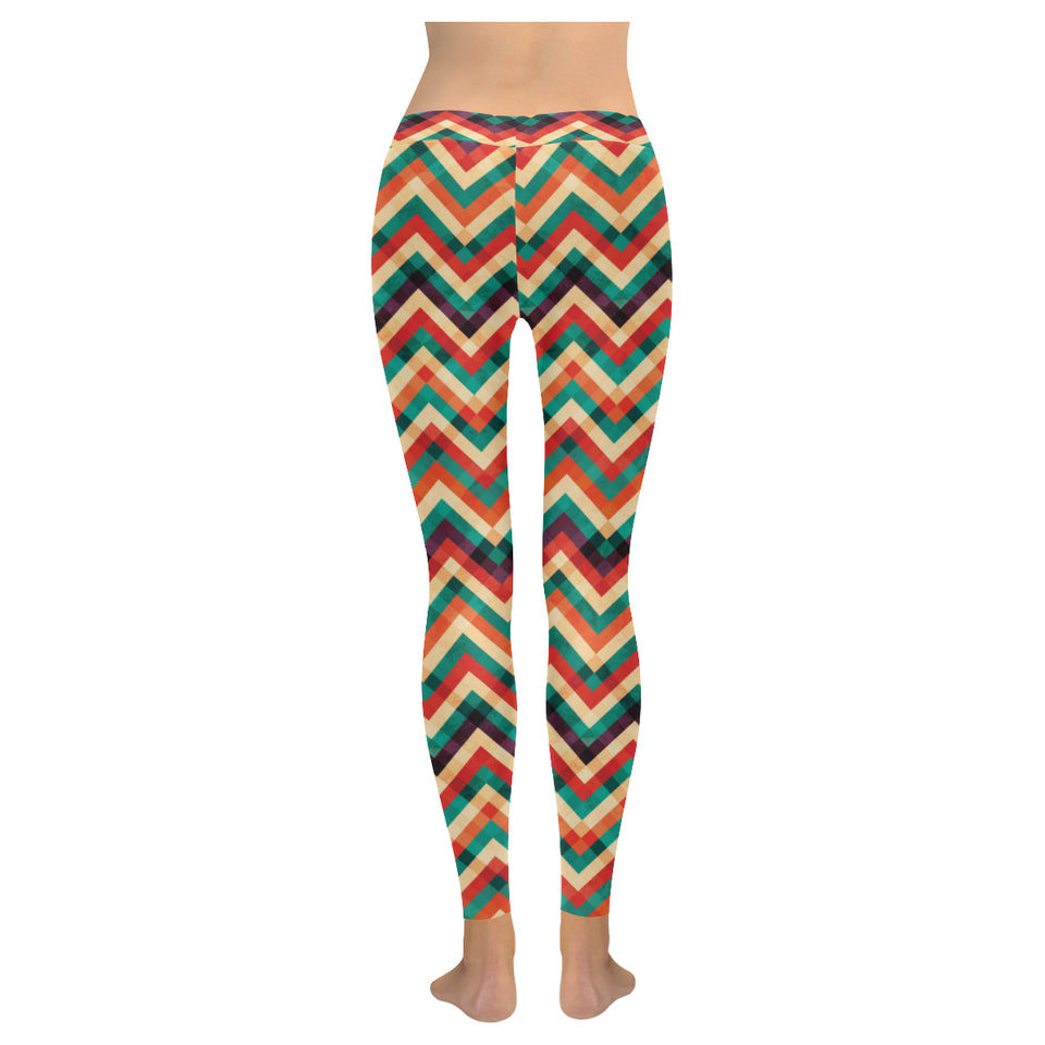 zigzag chevron colorful pattern Women's Legging Fulfilled In US