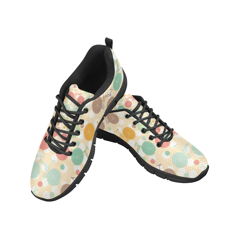Bicycle Pattern Print Design 01 Men's Breathable Sneakers ( Model 055)