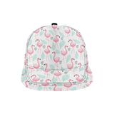 Cute flamingo pattern All Over Print Snapback Cap