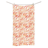 Fire flame watercolor pattern Bath Towel