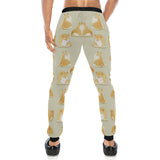 Cute fat shiba inu dog pattern Unisex Casual Sweatpants