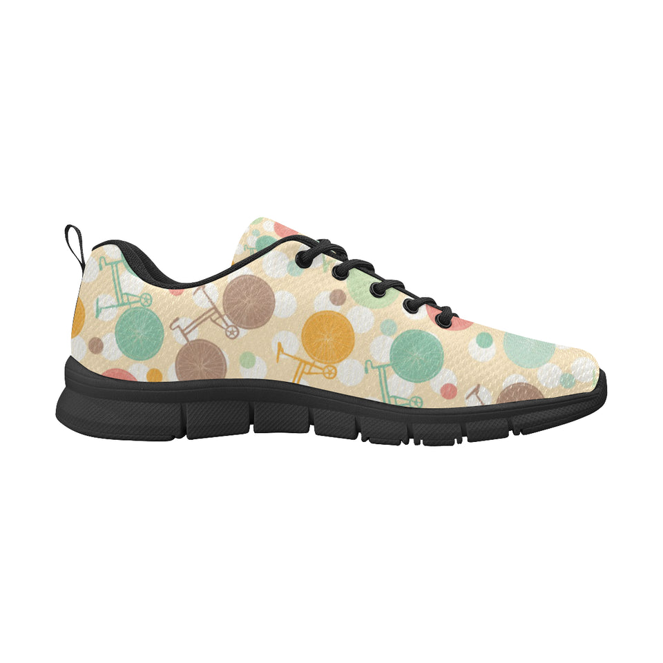 Bicycle Pattern Print Design 01 Men's Breathable Sneakers ( Model 055)