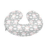 Rabbit cloud Pattern U-Shaped Travel Neck Pillow