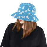 Cute sea lion seal pattern background Unisex Bucket Hat
