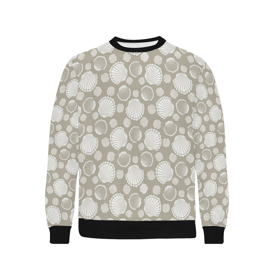Scallop shell pattern Men's Crew Neck Sweatshirt