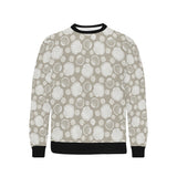Scallop shell pattern Men's Crew Neck Sweatshirt