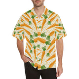 Carrot Pattern Print Design 01 Men's All Over Print Hawaiian Shirt (Model T58)