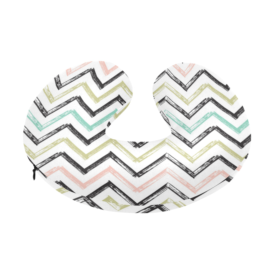 zigzag  chevron paint pattern U-Shaped Travel Neck Pillow