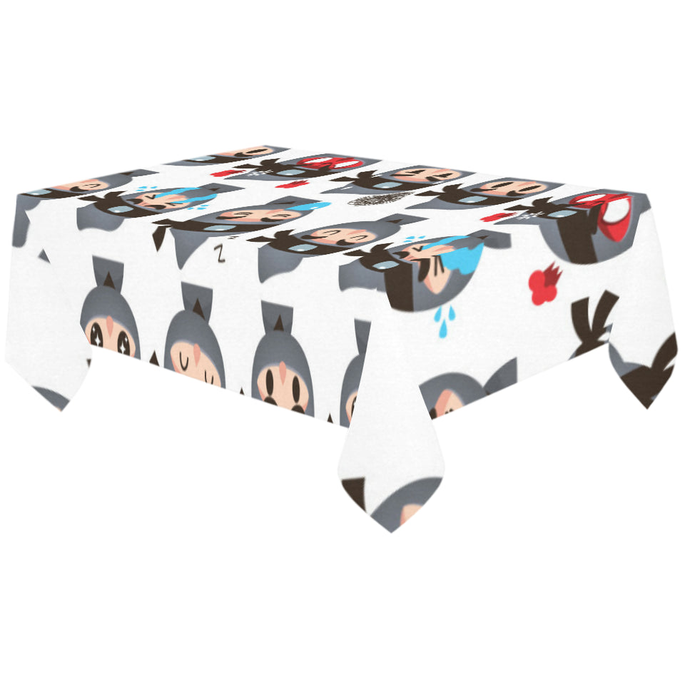 Cute ninja design pattern Tablecloth