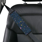 space pattern with planets, comets, constellations Car Seat Belt Cover