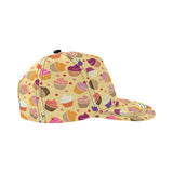 cake cupcake heart cherry pattern All Over Print Snapback Cap