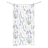 Hand painting Watercolor Lavender Bath Towel
