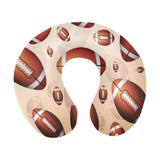 American football ball design pattern U-Shaped Travel Neck Pillow