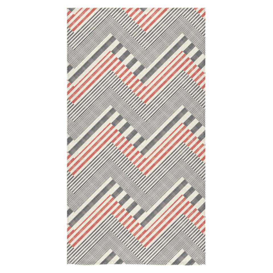 zigzag chevron striped pattern Bath Towel