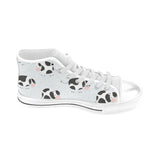 Cute cows pattern Men's High Top Canvas Shoes White