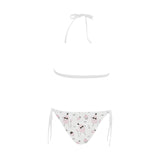 Poodle dog rose cake pattern Sexy Bikinis Two-Piece Swimsuits